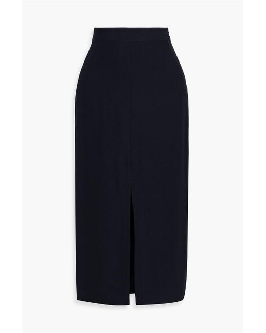 Totême  Blue Crepe Midi Skirt