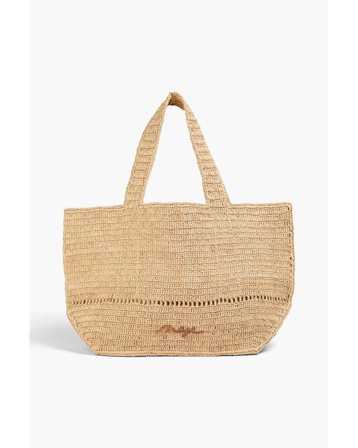 Maje Natural Raffia Tote