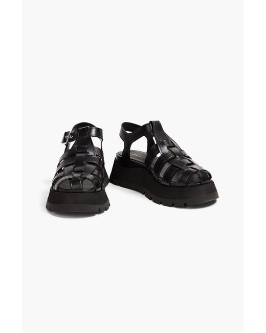 3.1 Phillip Lim Black Kate Leather Sandals