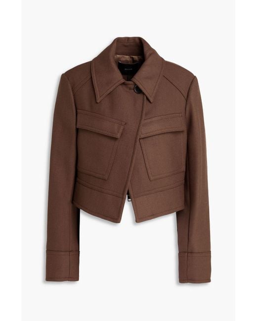 Joseph Brown Cranbrook cropped jacke aus twill aus einer wollmischung