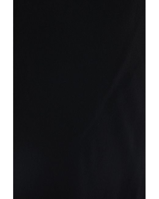 Ba&sh Black Slip dress aus crêpe in midilänge