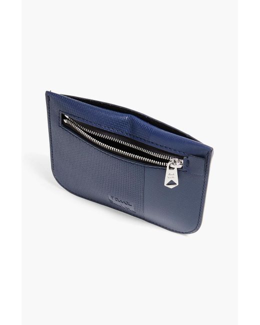 Paul Smith Blue Textured-leather Cardholder for men