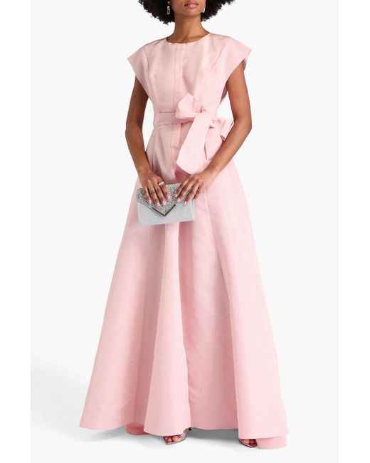 Carolina Herrera Pink Silk-faille Gown