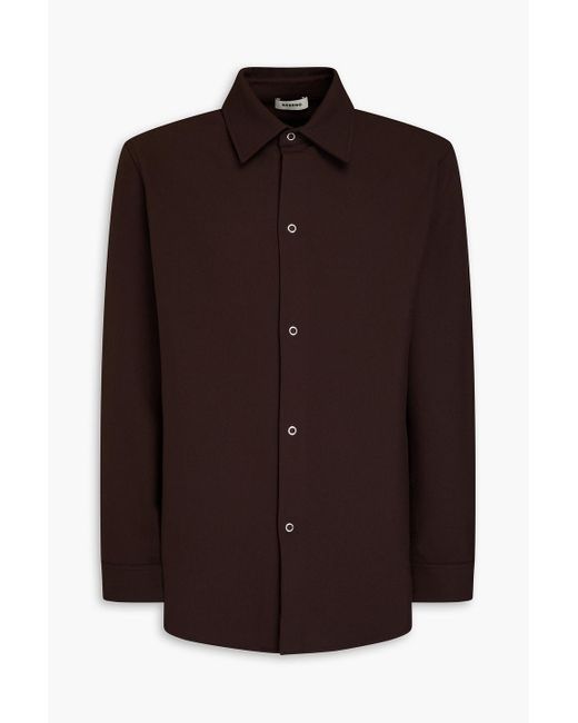 Sandro Brown Crepe Shirt for men
