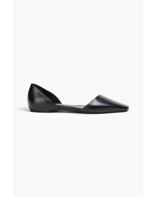 Totême Black Leather Flats