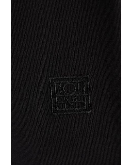 Totême  Black Cotton-jersey Top
