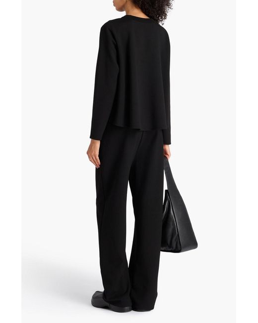 Theory Black Jersey Top