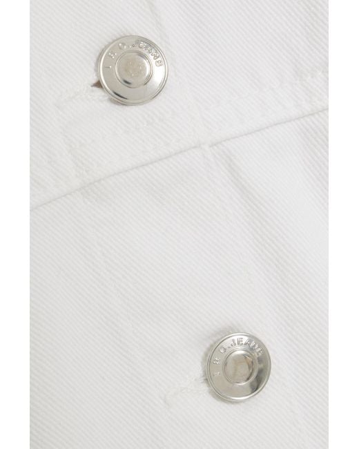 IRO Blue Mylene Cropped Denim Jacket