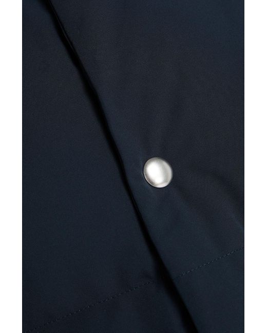 Sandro Blue Quilted Shell Hooded Jacket for men