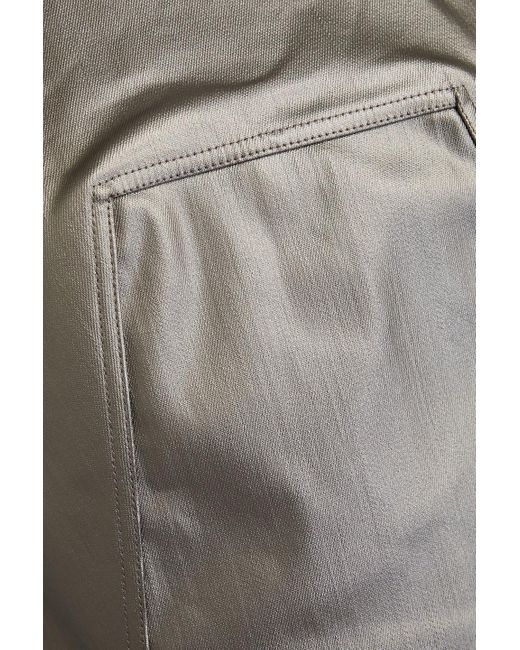 Rick Owens Gray Edfu oberteil aus beschichtetem denim mit -effekt