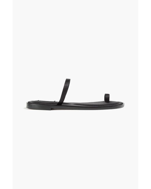 A.Emery Black Turi Satin Sandals