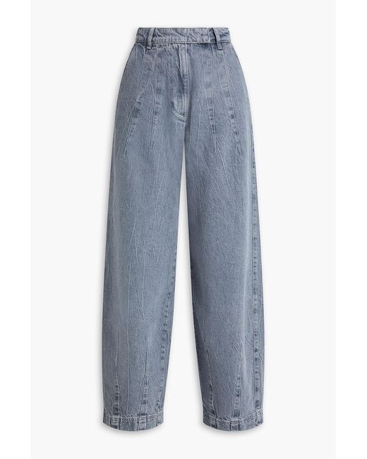 REMAIN Birger Christensen Blue High-Rise Barrel-Leg Jeans