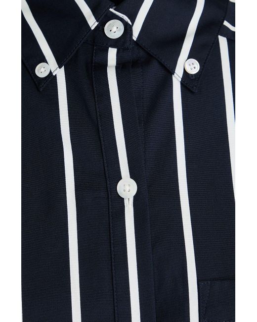 Veronica Beard Blue Llyod hemd aus popeline aus stretch-baumwolle mit streifen