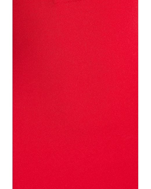 Victoria Beckham Red Cutout Crepe Gown