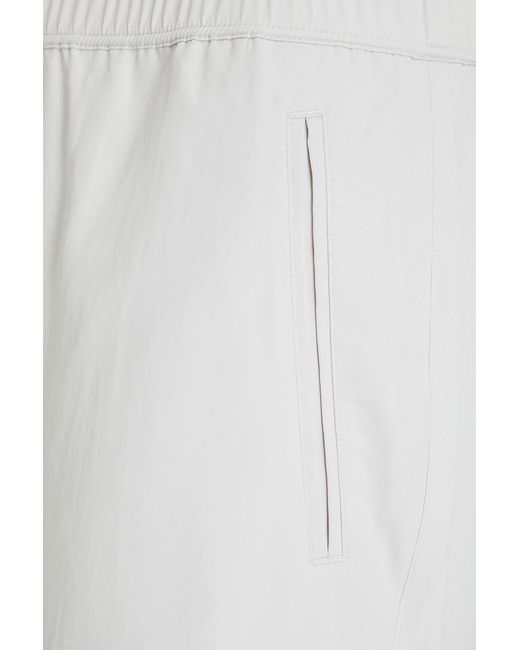 James Perse White Shell Straight-Leg Pants
