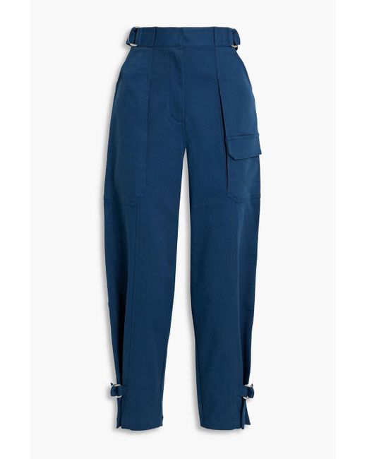 3.1 Phillip Lim Blue Cotton-blend Twill Cargo Pants
