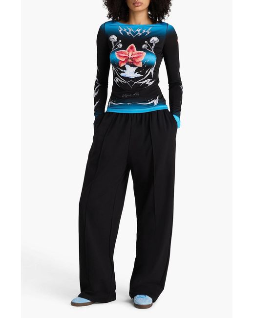 Wardrobe NYC Black Stretch-jersey Track Pants