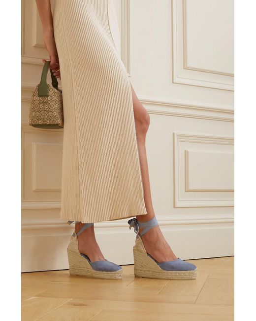 Castaner Carina 80 Canvas Wedge Espadrilles in Blue Lyst UK