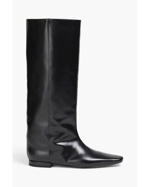 Loulou de Saison Black Lirone Glossed-leather Boots
