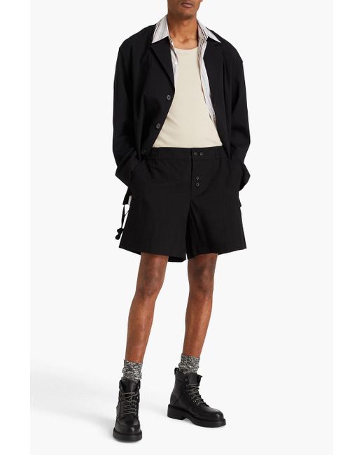 Jacquemus Black Cotton-blend Shorts for men