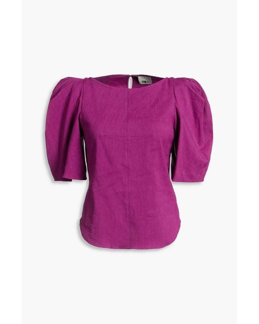 Isabel Marant Pink Hemp-blend Top