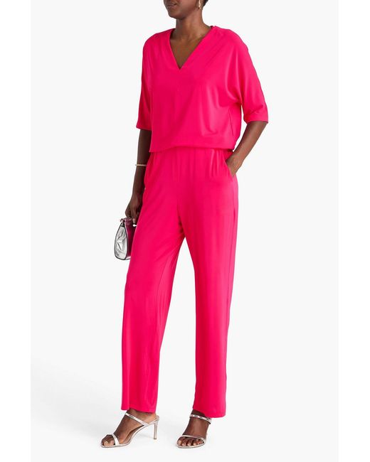 Max Mara Pink Stretch-jersey Straight-leg Pants