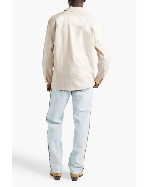 Frescobol Carioca Natural Diego Linen And Cotton-blend Jacket for men