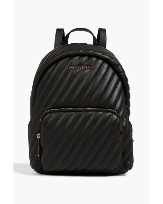 MICHAEL Michael Kors Quilted Faux Leather Backpack in Black Lyst