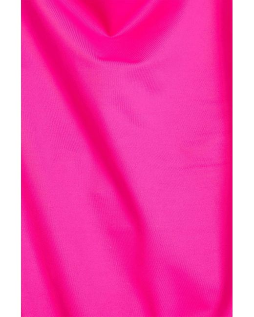 Versace Pink Neonfarbener badeanzug