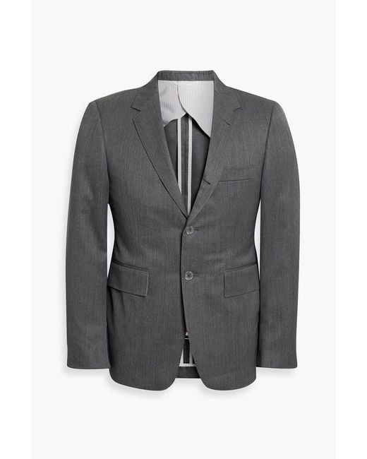 Thom Browne Gray Wool Blazer for men