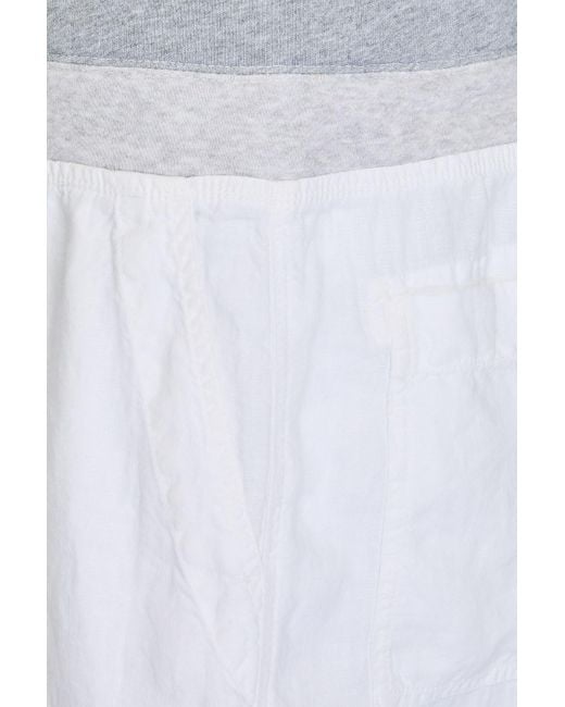 James Perse Blue Linen Shorts for men