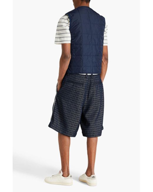 Emporio Armani Blue Jacquard Shorts for men