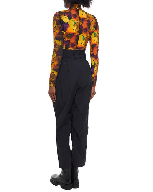 Ganni Synthetic Belted Pleated Crinkled 