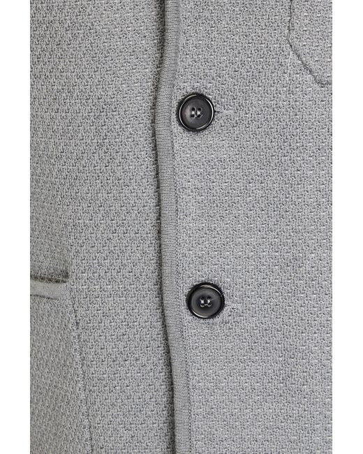 Thom Browne Blazer aus tweed aus einer baumwollmischung mit streifen in Gray für Herren