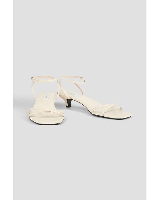 Totême White Leather Sandals