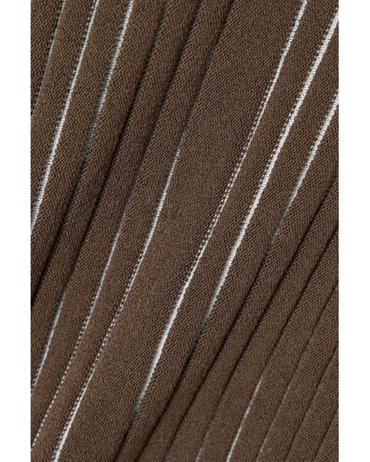 Interior Black The ridley ribbed cotton-blend turtleneck sweater