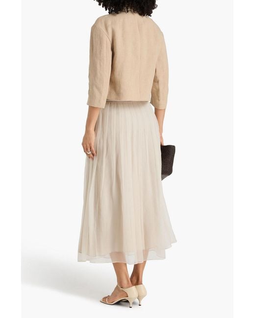 Brunello Cucinelli Natural Linen Blazer