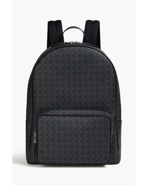 Dunhill Black Logo-Print Textured Backpack for men