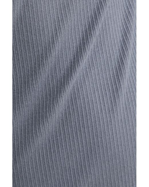 James Perse Gray -blend Ribbed Jersey Tank