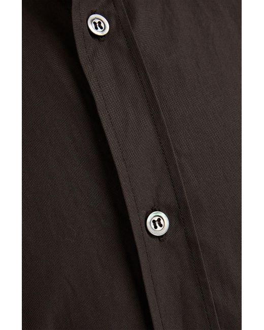 Maison Margiela Black Cotton-Poplin Shirt for men