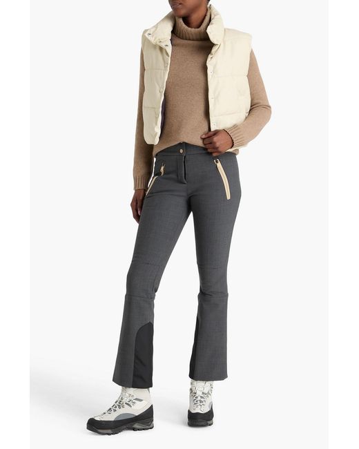 Brunello Cucinelli Gray Wool-Blend Bootcut Ski Pants