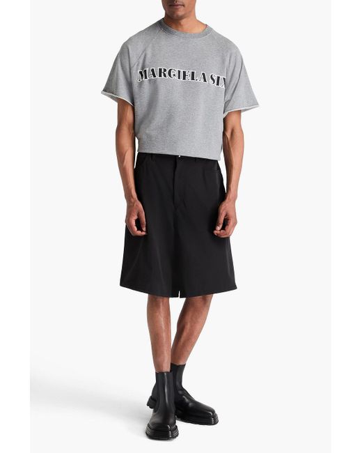 【送料&関税込】MM6 Maison Margiela Black Stretch Twill Mini MM6 by Maison Martin Margiela Stretch-Twill Shorts in Black