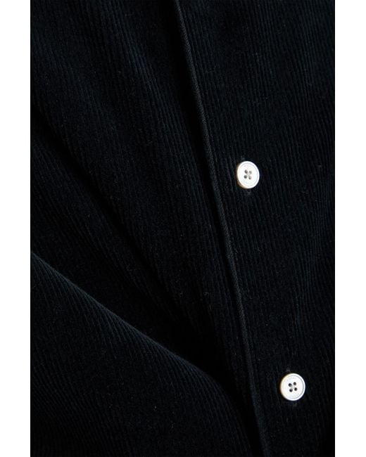 FRAME Black Corduroy Overshirt for men