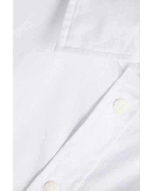 Rag & Bone White Ellison Cutout Cotton-poplin Shirt