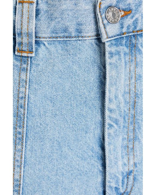 Sandro Blue High-rise Tapered Jeans