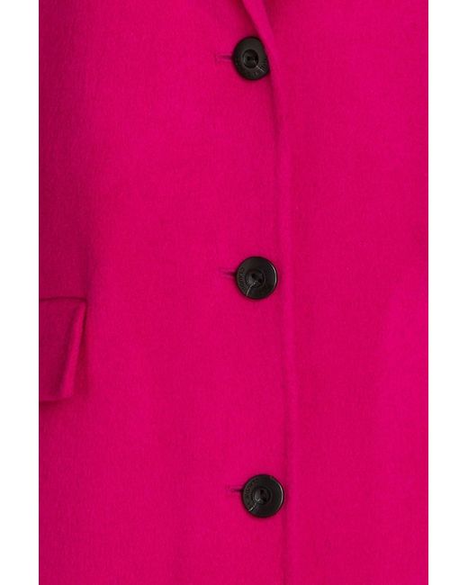 Claudie Pierlot Pink Ginette Wool-blend Coat