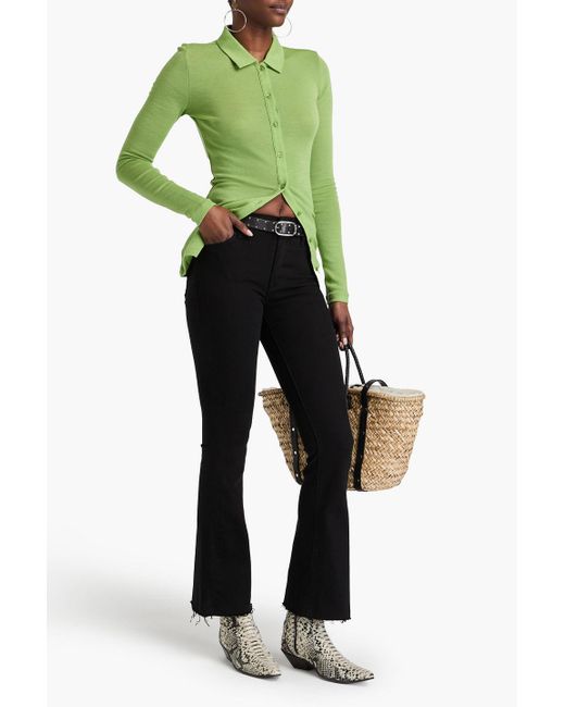 Mother Black The weekender hoch sitzende schlagjeans