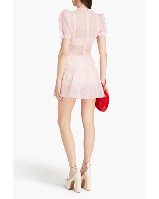 The Vampire's Wife Pink The Fairy Goddess Embellished Tulle Mini Dress