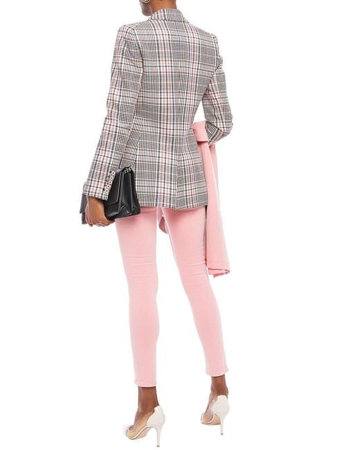 Acne Pink Cropped Mid-rise Skinny Jeans