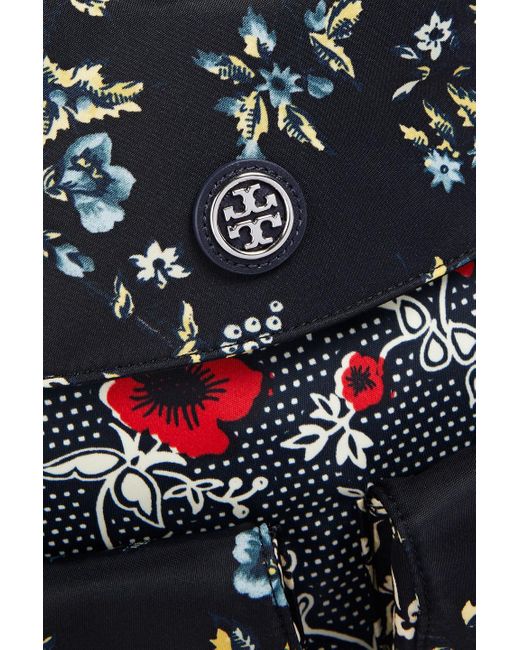 Tory Burch Floral-print Shell Backpack in Black | Lyst Canada display picture 1